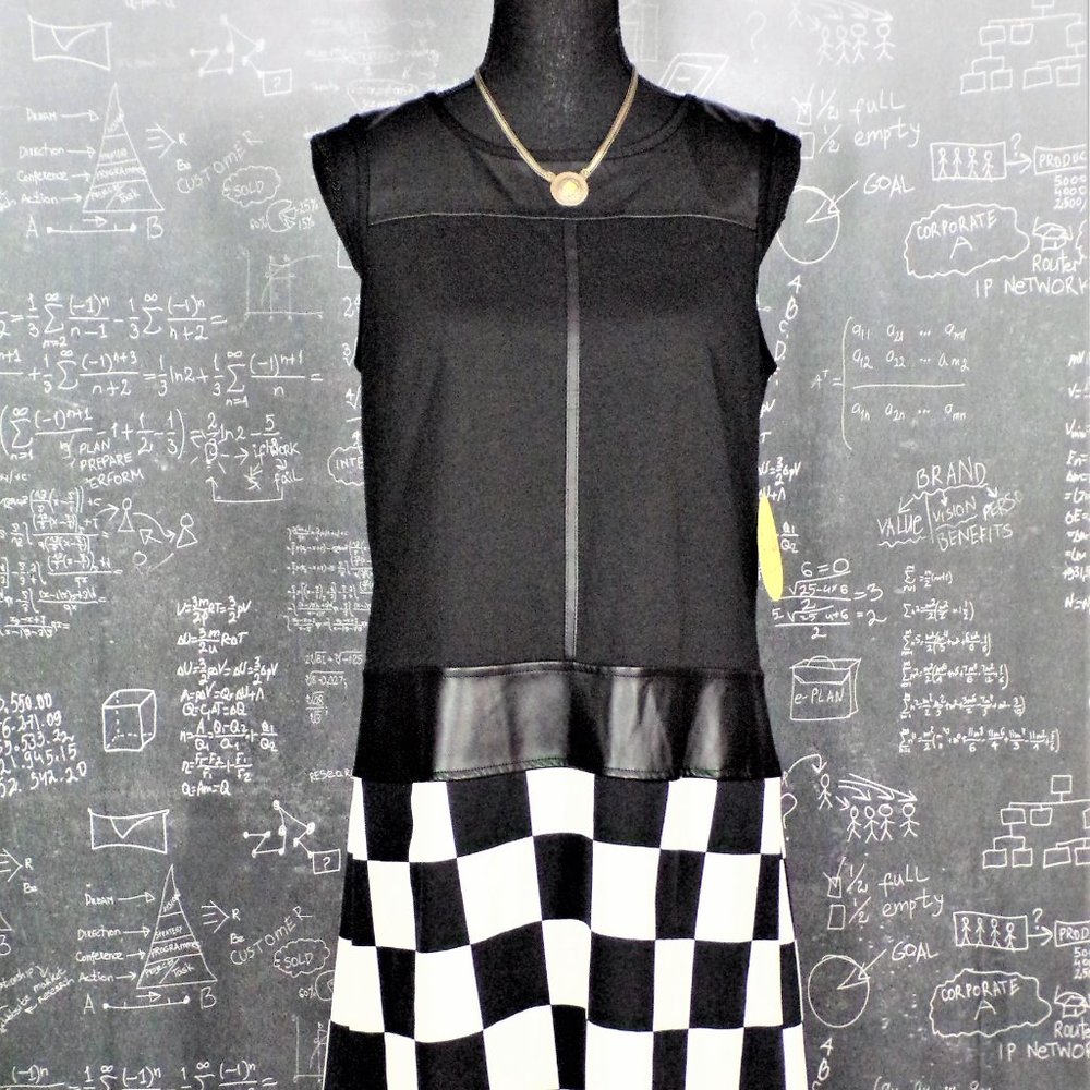 🏁Emma & Michelle Check Shift Dress
